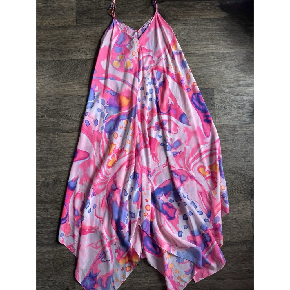 Lilly Pulitzer Rylan Silk Maxi Exclusive Print Sandy‎ Rays Rare Size XS